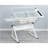 WHITE Adjustable Tempered Glass Drafting Printing Table With Chair-1000718794