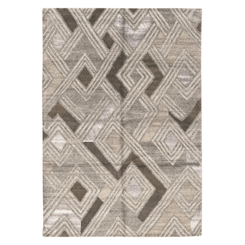 High-Quality Hand-Knotted Grey Squirrel Area Rug