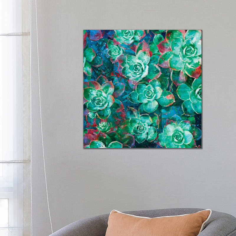Succulent 1 Piece Wrapped Canvas Painting, 66.04 cm H x 66.04 cm W x 3.175 cm D