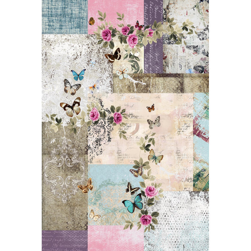 Stylish Woven Carpet (4 x 6 Feet), 100% Polyester, 0.3 in Pile Height | Antibacterial, Non-Slip PVC Dot Underside | Machine Washable, 3D Digital Printed Design | Perfect for Living Room, Bedroom & Office Decor