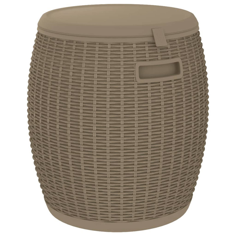 17 Stories Binkley 42.5cm W 37L Polypropylene Deck Box in Light Brown