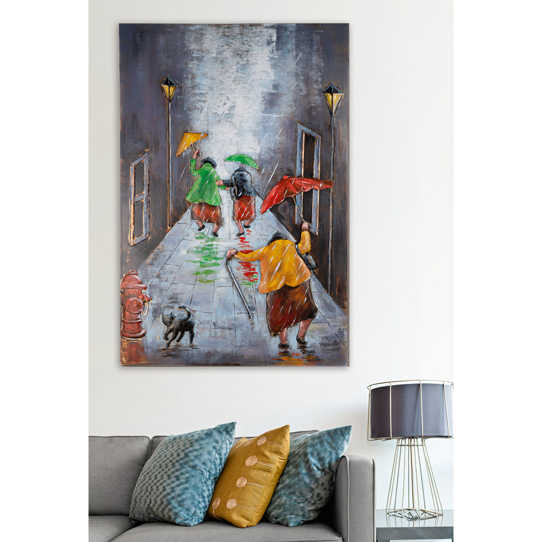 Bild Rainy dance grau H. 120 cm