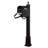 Berkshire Aluminum Post Mounted Mailbox with Magnetic Closure