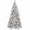Arbre de Noël 6 pi avec 752 pointes - PVC enneigé et branches à aiguilles dures, structure à charnières pour une installation facile, support en métal stable