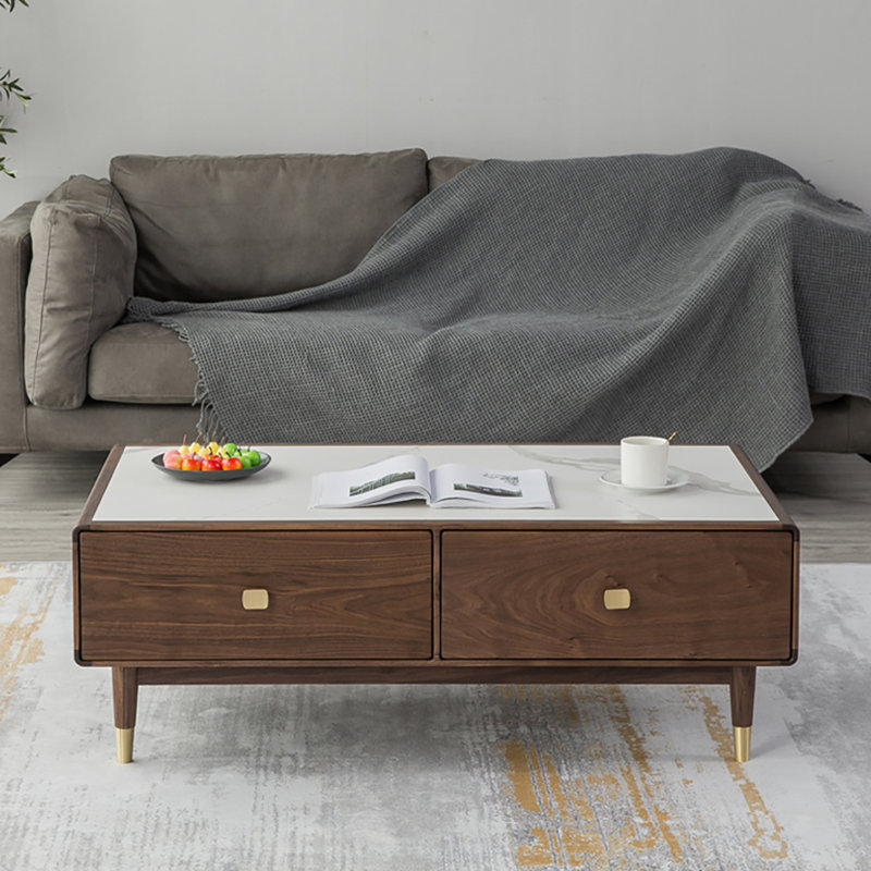 Black walnut rock table