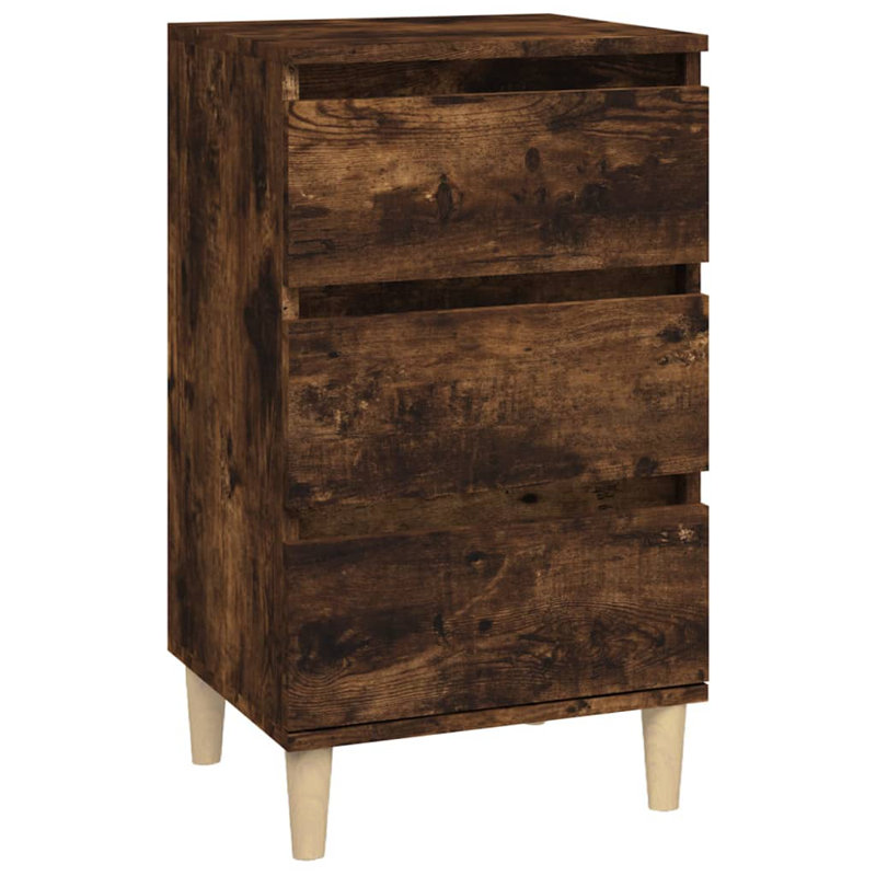 Laci-May 40cm W Bedside Table, Smoked Oak