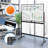 Free Standing 32 x 48'' Portable Rolling Framed Whiteboard