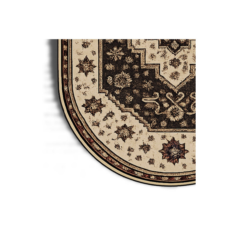 Tapis tissé à motif nautique Mosso, 3'3" x 9'10"
