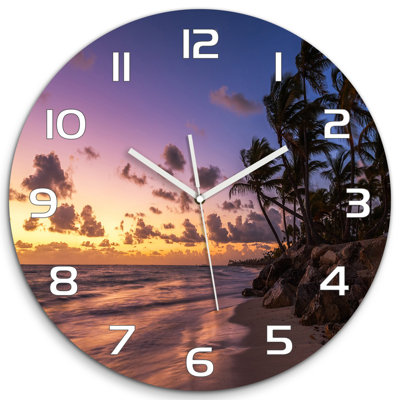 Joniesha Glass Wall Clock