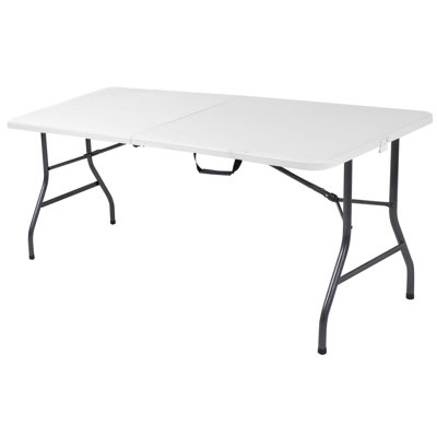COSCO 6 ft. Fold-in-Half Banquet Table with Handle