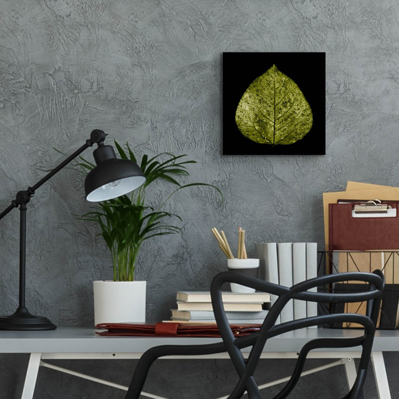 «Feuille verte» par PhotoINC Studio, H 12 po x l 12 po