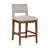 Fabric Upholstered Wood Counter & Bar Stool