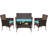 Rifiki 4 - Person Patio Conversation Set with Cushions-294053896-295489054
