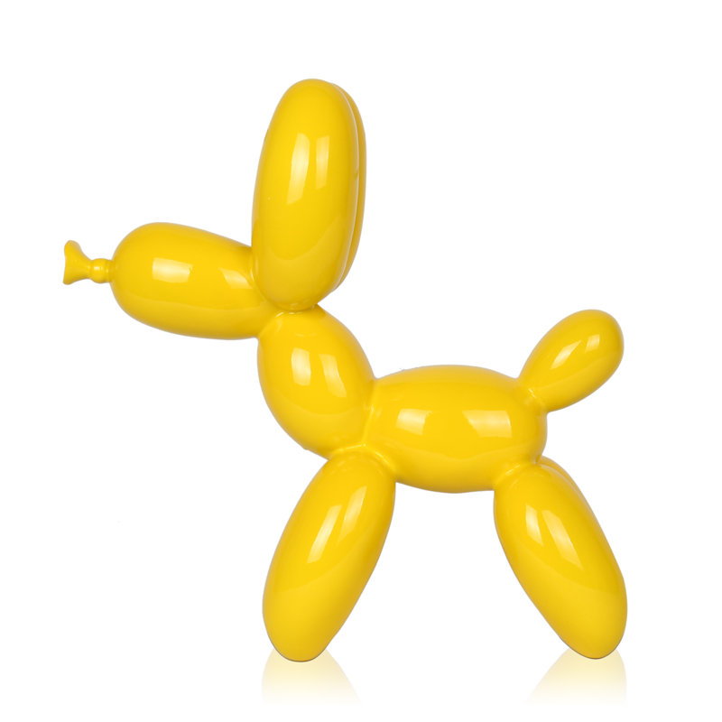 Aagje Animals Figurines & Sculptures, 27cm H x 26cm W x 9.5cm D, Yellow