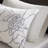 Printed Comforter Set Grey/Peach