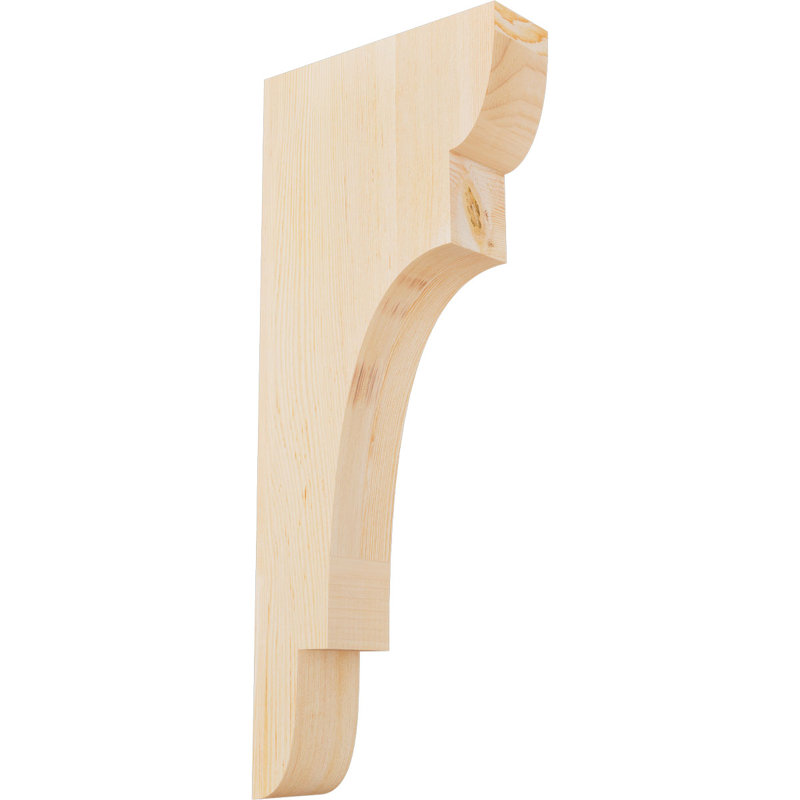 New Brighton Corbel, H 28 po x l 3,5 po x P 12 po, Sapin de Douglas, Lisse