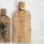 Grande trancheuse à fromage en bois de manguier sculptée à la main avec planche à découper et finition peignée-94447436