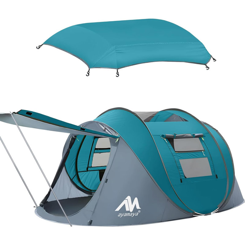 Tente escamotable pour 4 personnes, Bleu