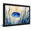 Animal poisson bleu nageant parmi des bulles d'algues-681024007-681024006-681024004