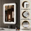 32X24 Bathroom Vanity Mirror With For Wall - Dimmable 3 Colours Temperature, Fog Memo Led Mount, Colour Temperatures,