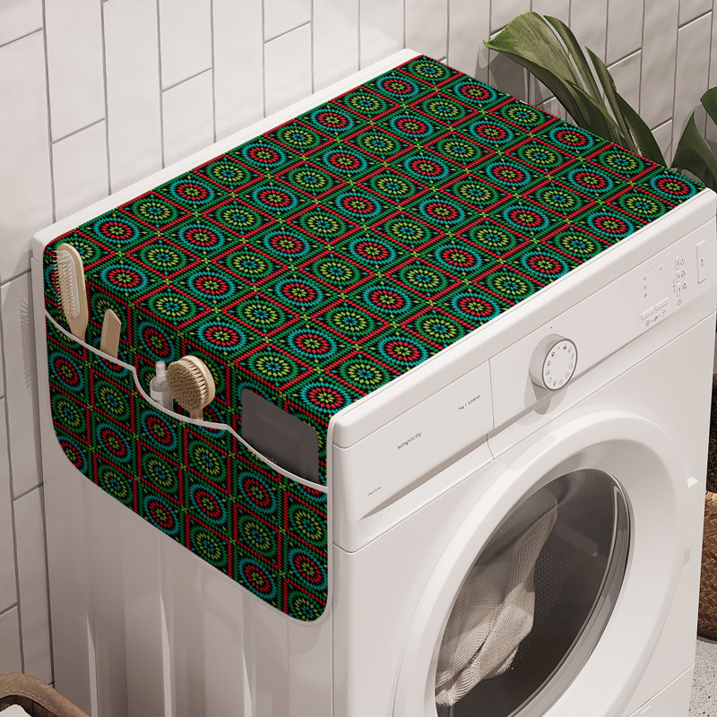 Ensemble de 2 rangement pour machine à laver East Urban Home afghane de 47 po x 18,5 po