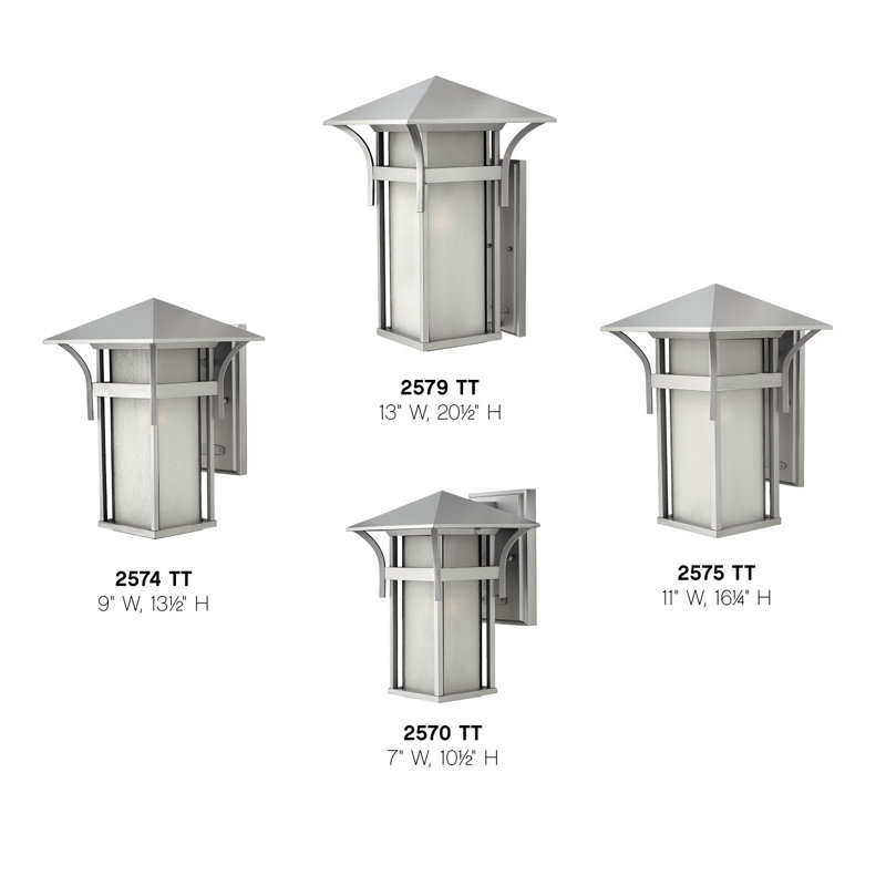 Harbor Outdoor Wall Lantern, Non-Energy Saving/Non-Dark Sky, Anchor Bronze