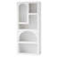 Geometric Arched 5-Shelf Art Display Bookcase