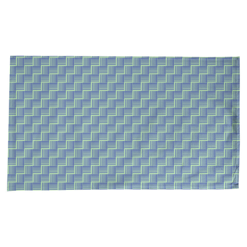 Rayures nattes classiques Nappe, Vert/bleu