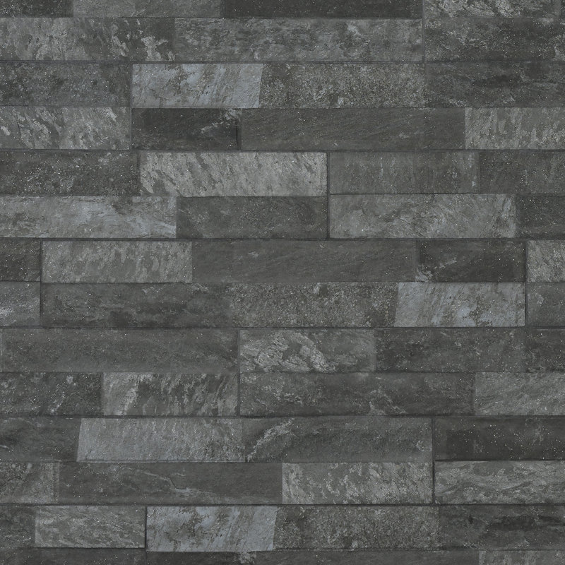 Ordino 3.25" x 17.5" Porcelain Subway Wall Tile, Black