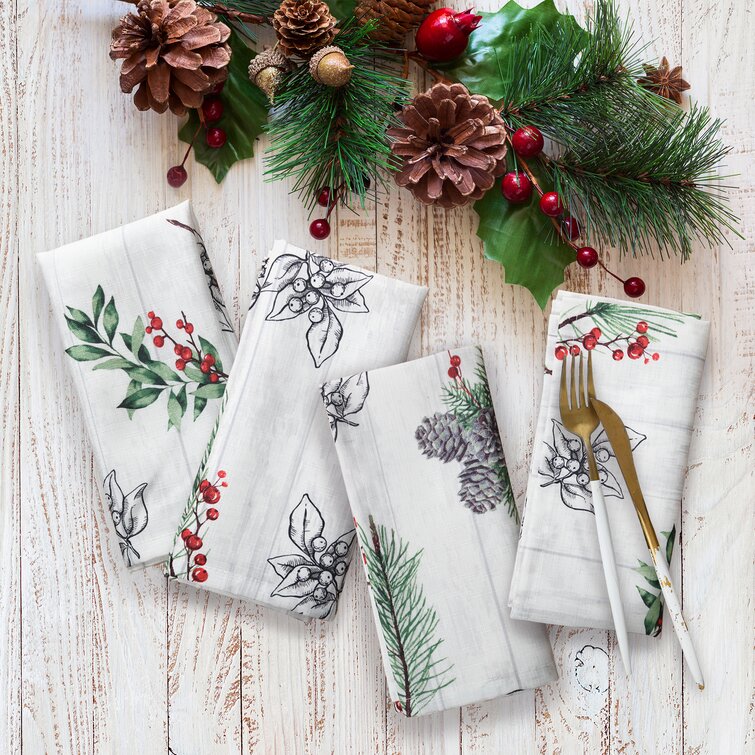 White Linen Napkin Set of 6 8 10 12. Elegant Linen Napkins. Wedding Linen  Napkins. Christmas Napkin Set. Christmas Table Decor. Easter Table 