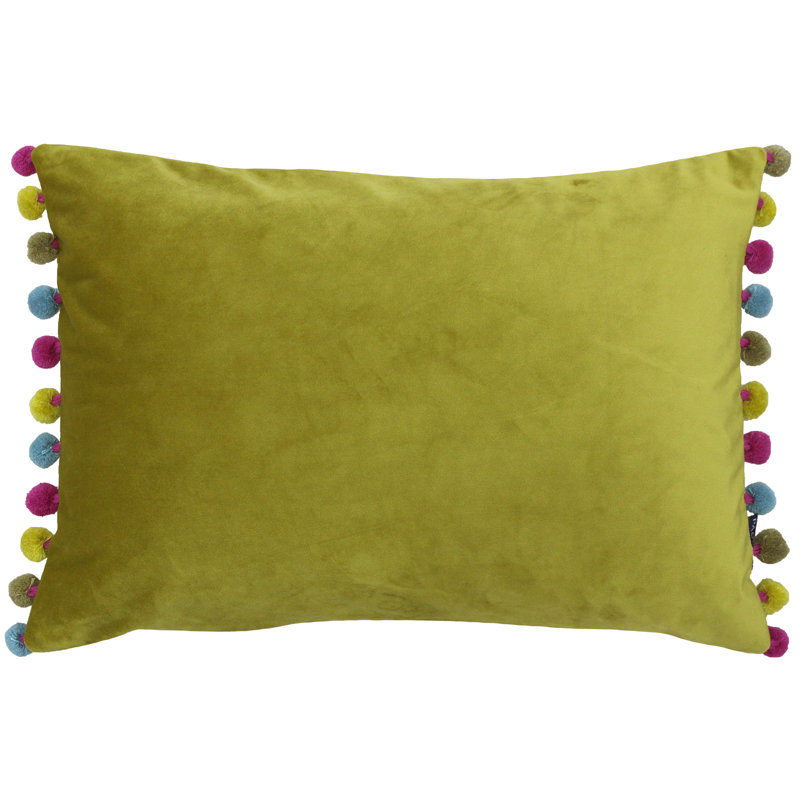 Fiesta Rectangular Scatter Cushion, Bamboo/Pink/Blue