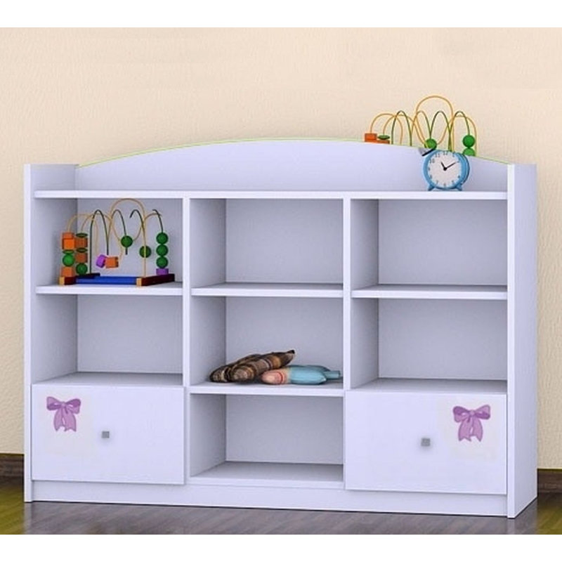Romeo 92 cm H X 129 cm W Kids Cube Bookcase, White