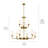 Vetivene 9 - Light Dimmable Classic / Traditional Chandelier