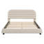 Lit plateforme tapissier grand moderne avec tête de lit courbée Modern-455117906