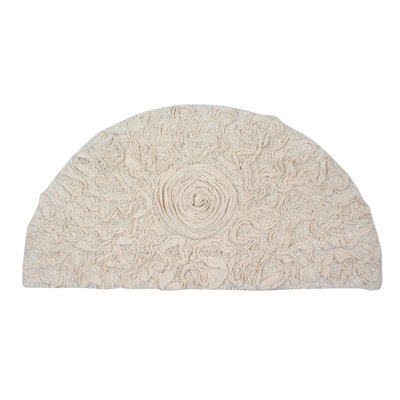 Franciska 100% Cotton Machine Wash Slice Rug / Half Moon Rug - 17"x30"