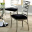 Microfibre et chaises d'appoint en métal (ensemble de 2)