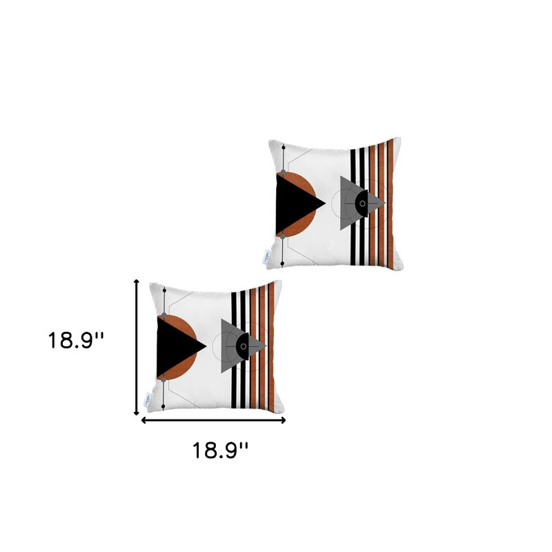 Polyester Throw Square Pillow Cover & Insert
