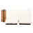 2 Seater Right Side, Wood Texture, Iron Frame, Cream Water- Square Pillow Side With Matte Black Frame