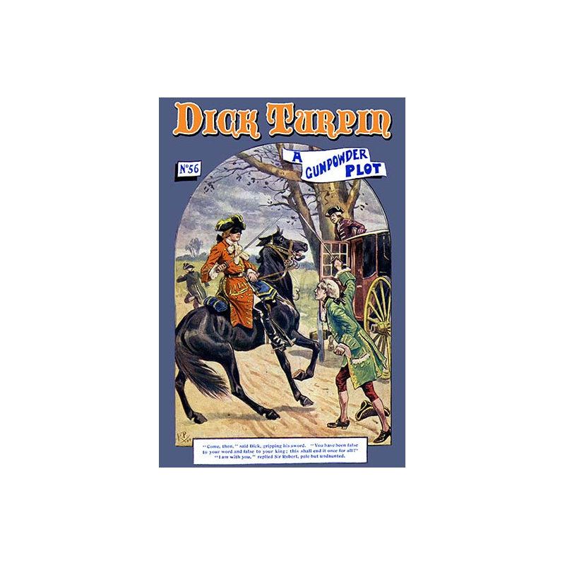Dick turpin : une balle de poudre-impression publicitaire, H 66 po x l 44 po
