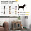 Chenil pour chien avec une structure solide et durable, pour les chiens de taille moyenne, matériaux bruns,