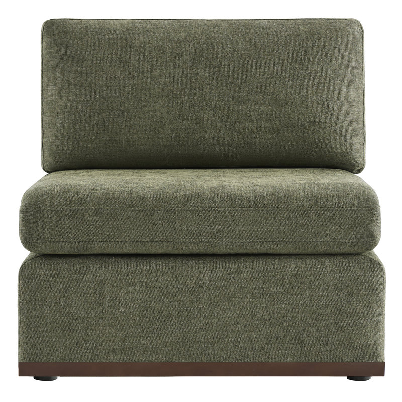 Fauteuil sans accoudoir, Vert mousse
