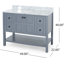Ensemble de meuble-lavabo simple 49 po Danery-1177703509
