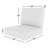 Lani Sunbrella® 24" Outdoor Lounge Chair Seat/Back Cushion-627179235