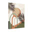 Abstrait paysage tropical abstrait avec des feuilles de palmier et des arches-1798293539