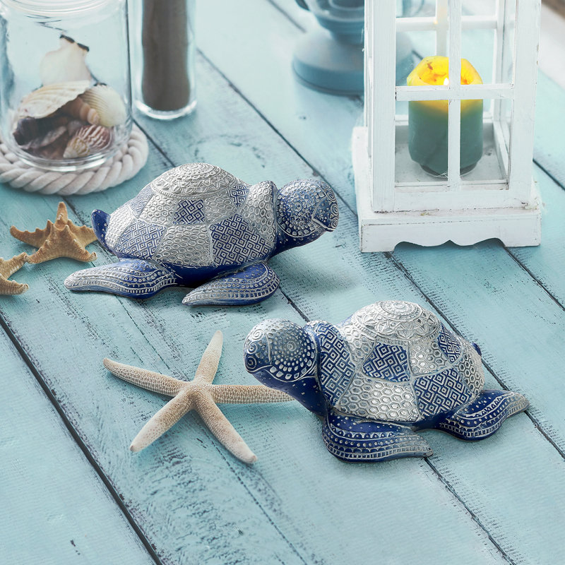 2 Piece Harmony Sea Turtle Figurine