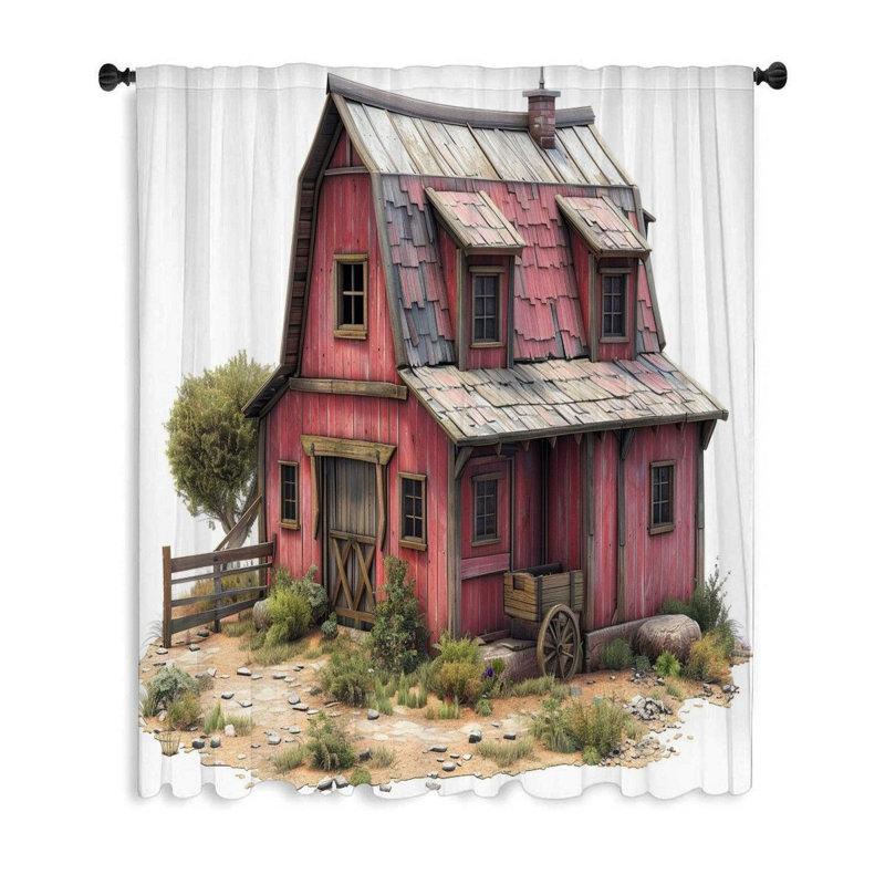 Rideaux de fenêtre Barnhouse, L 50 po x L 84 po