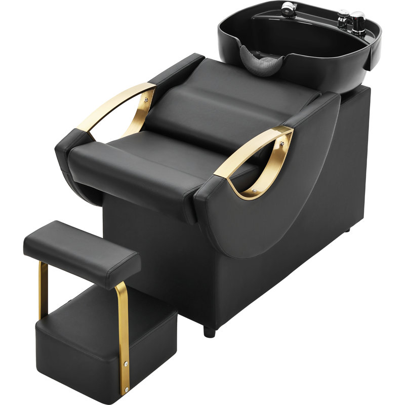 Ensemble de bol et de chaise de shampooing autoportant en plastique ABS amélioré pour le salon