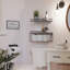 Tablettes flottantes murales avec enseigne murale-1652798846