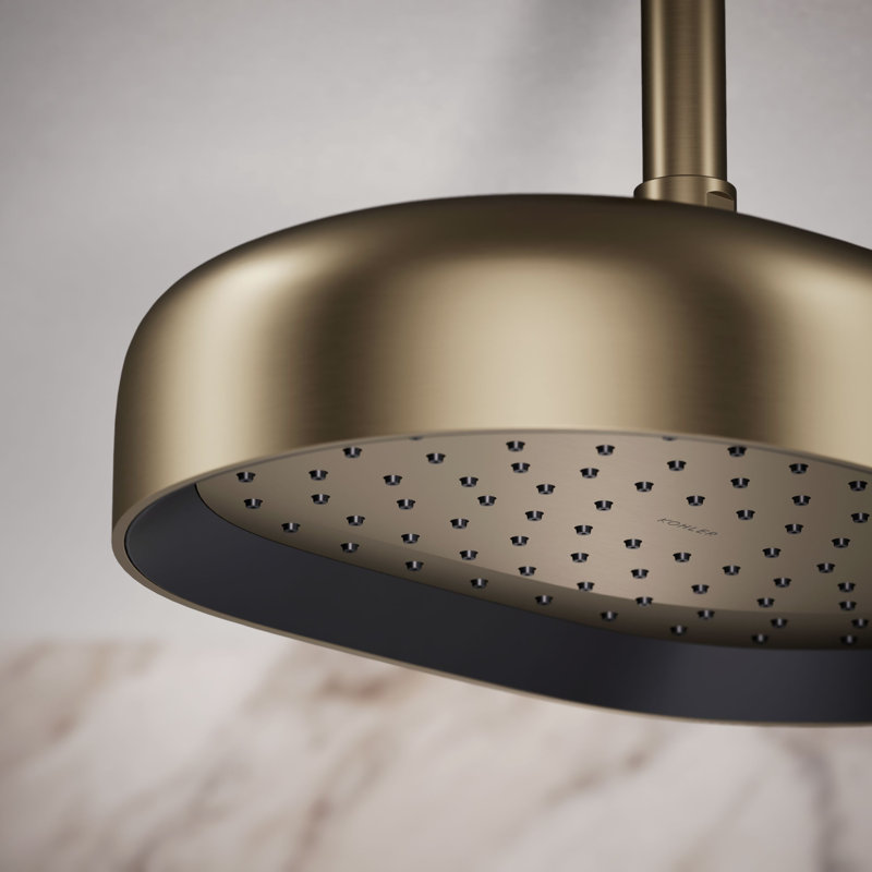 Statement™ 2.5 GPM Oval 12 in. Rainhead with Katalyst Air-Induction Technology, Vibrant Brushed Bronze
