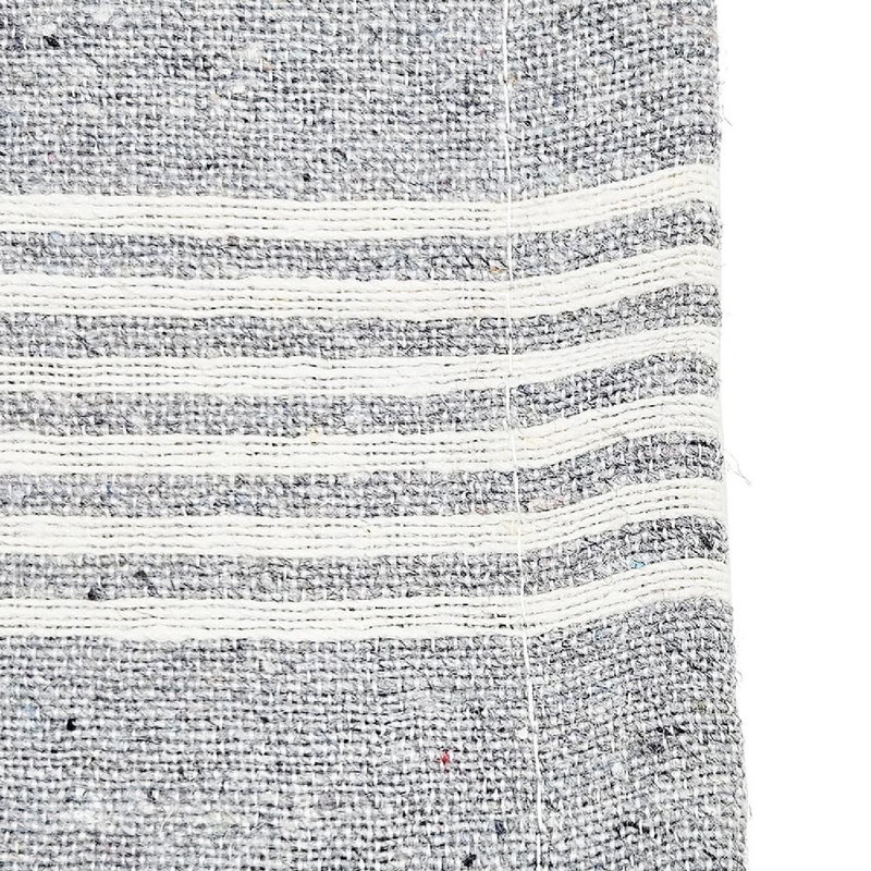Conrad Gray Cotton Throw Blanket Set - 50" x 60"